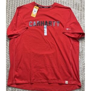 Carhartt Force Men Size 2XL‎ Relaxed Fit Fire Red TK5203-M